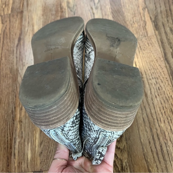 Dolce Vita Tavin Snakeskin Booties, 7.5 - Picture 6 of 7